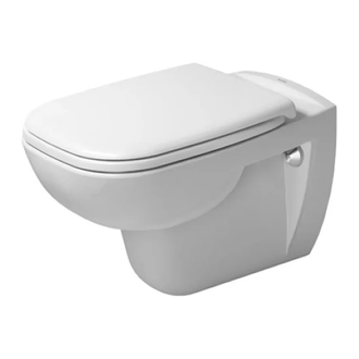 DURAVIT D-CODE Rimless унитаз подвесной 56,5*40*45см, в комплекте с сиденьем с автомат. закрыванием (45700900A1) фото 1 Aquada.com.ua
