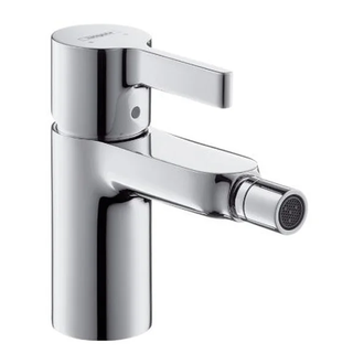Смеситель для биде, однорычажный Hansgrohe Metris S (цвет - хром), с донным клапаном (31261000) фото 1 Aquada.com.ua