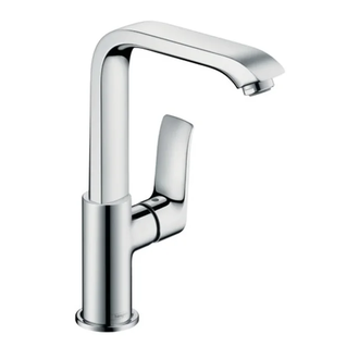 Смеситель для раковины Hansgrohe Metris (цвет - хром), с донным клапаном Push-Open (31187000) фото 1 Aquada.com.ua