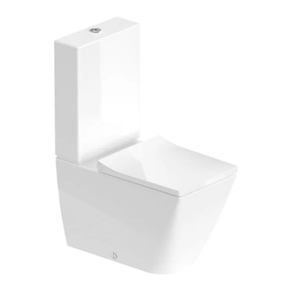 Унитаз - компакт Duravit Viu Rimless (безободковый), с сиденьем Soft Close (2191090000+0942000005+0021290000) фото 1 Aquada.com.ua
