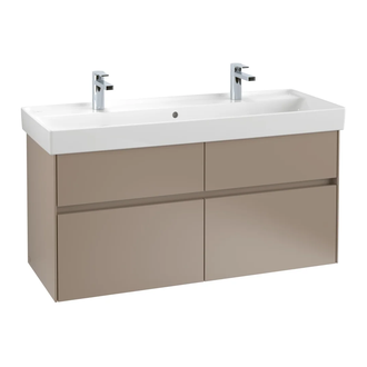 Тумба под умывальник с LED подсветкой 115,4 см Villeroy & Boch Collaro (Truffle Grey) (C012L0VG) фото 1 Aquada.com.ua