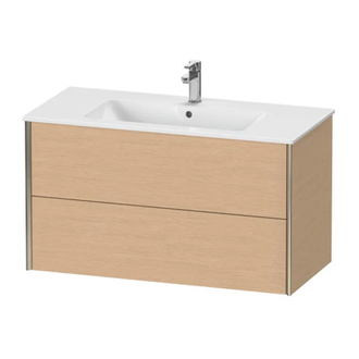 Тумба подвесная под раковину Duravit XViu 101 x 48 см, дуб брашированный (XV41270B112) фото 1 Aquada.com.ua