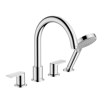 Змішувач на край ванни Hansgrohe Vernis Shape врізний на 4 отвори, хром (71459000)