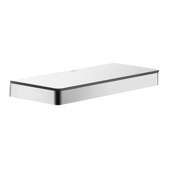 Полочка 300 мм Axor Universal Accessories, хром/стекло матовое (42838000) фото 1 Aquada.com.ua