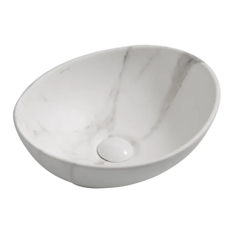 MIXXUS PREMIUM ELLIPSE-0108 Раковина накладная, мрамор (MP6526)