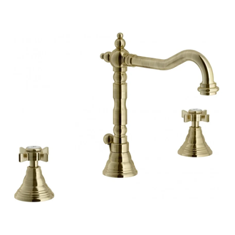 RI49011/1BR Змішувач для раковини на три отвори з донним клапаном Ancient Bronze Nobili ІТАЛІЯ (RI49011/1BR)