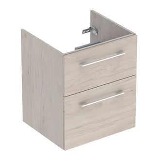 Тумба под раковину Geberit Selnova Square, slim rim 55 см, орех светлый 501.203.00.1