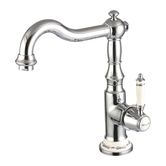 Смеситель для кухни Devit Charlestone Ceramic (цвет - хром/керамика белая) (34508142) фото 1 Aquada.com.ua