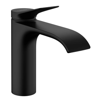Смеситель для раковины Hansgrohe Vivenis (цвет - чёрный матовый), с донным клапаном (75020670) фото 1 Aquada.com.ua