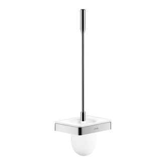 Ёршик подвесной Axor Universal Accessories, хром/стекло белое, матовое (42835000) фото 1 Aquada.com.ua