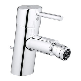 Смеситель однорычажный для биде Grohe Concetto DN 15 S-Size (цвет - хром) с донным клапаном (32208001) фото 1 Aquada.com.ua