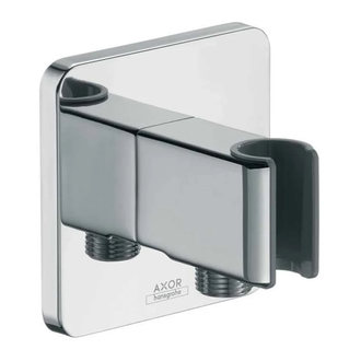 Шланговое подсоединение с держателем Axor Urquiola (цвет - хром) (11626000) фото 1 Aquada.com.ua