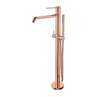 Смеситель напольный для ванны Paffoni Light (цвет - rose) (LIG032ROSE+LIG030) фото 1 Aquada.com.ua