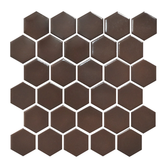 КОТТО КЕРАМІКА Мозаїка HEXAGON H 6005 Coffee Brown 295х295х9 Кераміка Лео УКРАЇНА