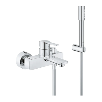 Смеситель однорычажный для ванны Grohe Lineare DN 15 (цвет - хром) с ручным душем (33850001) фото 1 Aquada.com.ua