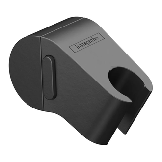 Слайдер для душевых шлангов Hansgrohe WallStoris, чёрный матовый (27917670) фото 1 Aquada.com.ua