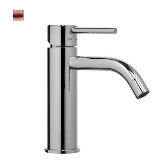 Змішувач для умивальника Paffoni Light без донного клапана, Brushed Copper (LIG071RMSP)