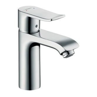 Смеситель для раковины Hansgrohe Metris (цвет - хром), с донным клапаном Pop-Up (31203000) фото 1 Aquada.com.ua