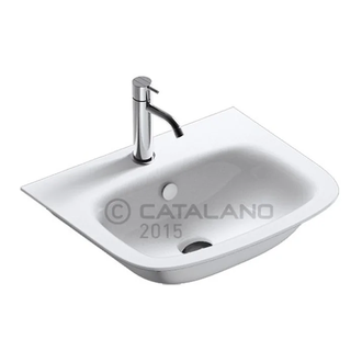 Раковина подвесная Catalano Green One 55 х 45см (155GRON00) фото 1 Aquada.com.ua