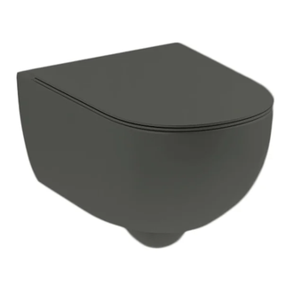 Унітаз підвісний Nic Design Pin 55х37, Argilla матовий (003709052)