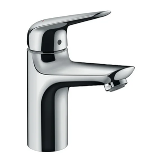 Смеситель для раковины Hansgrohe Novus (цвет - хром), с донным клапаном Push-Open (71032000) фото 1 Aquada.com.ua