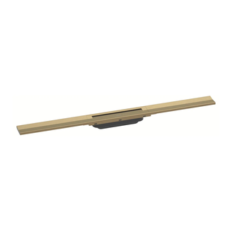 Трап для душа 80 см Hansgrohe RainDrain Flex, матовая бронза (56044140) фото 1 Aquada.com.ua