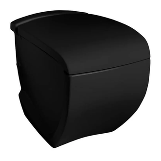 ARTCERAM Унитаз напольный ArtCeram Hi-Line с сиденьем Soft Close, черный глянецевый (HIV002 03;00 + HIA001 03; 71) фото 1 Aquada.com.ua