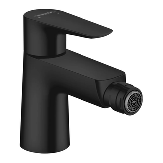 Смеситель для биде, однорычажный Hansgrohe Talis E (цвет - чёрный матовый), с донным клапаном (71720670) фото 1 Aquada.com.ua