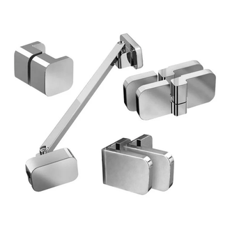 Ravak B SET BSD2-R 100 Набор для монтажа кабины, хром (D01000A085)