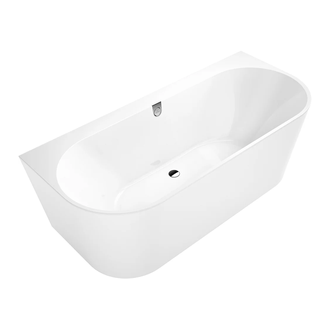 VILLEROY & BOCH OBERON 2.0 ванна 180*80см квариловая, пристенная, с панелью, со сливом-переливом (UBQ180OBR9CD00V-01) фото 1 Aquada.com.ua