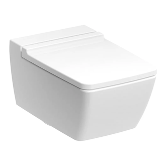 Унитаз подвесной Rimfree (безободковий) Geberit Xeno2 с сиденьем Soft Close (500.500.01.1+500.537.01.1) фото 1 Aquada.com.ua