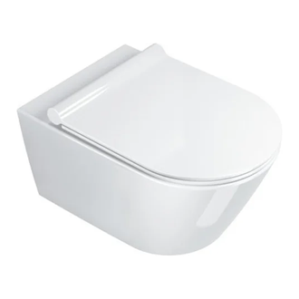 Унитаз подвесной Catalano New Zero с сиденьем Soft Close Plus (NewFlush безободковый) (1VS55NR00+5SCSTP000) фото 1 Aquada.com.ua