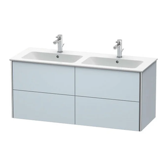 Комплект мебели тумба подвесная с двойной раковиной Duravit XSquare 128 х 47,8 см (XS417509797+2336130000) фото 1 Aquada.com.ua