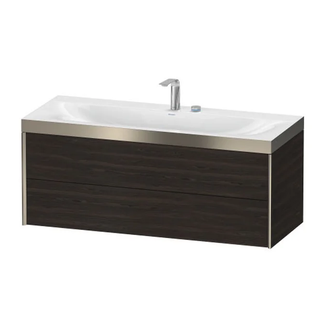 Тумба подвесная с раковиной c-bonded Duravit XViu 120 x 48 см, орех брашированный (XV4617EB169P) фото 1 Aquada.com.ua