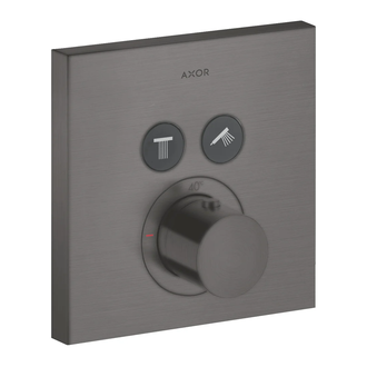 Термостат на 2 потребителя, скрытого монтажа Axor ShowerSelect (цвет - матоый чёрный хром) (36715340) фото 1 Aquada.com.ua