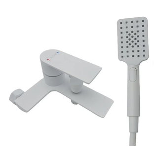 AIM DG01130 Змішувач для ванни, білий (DG01130) (DG01130 frosted white)
