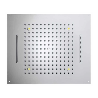 Верхній душ BOSSINI Dream / 3 дощ, водоспад, каскад 4RGB LED, для підвісної стелі 57x 47сm, хром (H38907000030016)