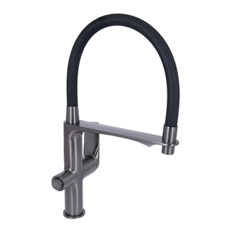 Qtap Vlasta New смеситель, графит (QTVLA364GMB45649)