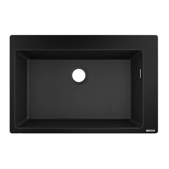 Встраиваемая кухонная мойка Hansgrohe S51 S510-F660 (цвет - чёрный графит) 660 (43313170) фото 1 Aquada.com.ua