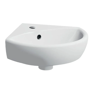 GEBERIT SELNOVA умывальник 41,4*16,4*41,2см, угловой, с отверстием под смеситель в центре, перелив видимый (500.326.01.1) фото 1 Aquada.com.ua