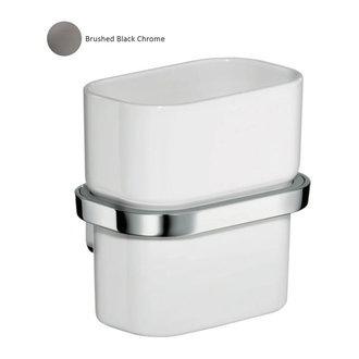 Стакан для зубних щіток Axor Urquiola, brushed black chrome (42434340)