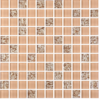 КОТТО КЕРАМІКА Мозаїка GM 8003 C2 Beige gold S1/Beige white/  300 х 300 х 8   ( 25 х 25 ) Кераміка Лео, Україна (GM 825003)