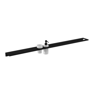 Полка для аксессуаров 1200 мм Devit Art, чёрный матовый (8053140B) фото 1 Aquada.com.ua
