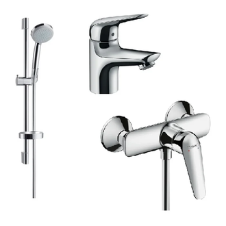 Набор смесителей для ванны 3-в-1 Hansgrohe Novus 70 (цвет - хром) (710262773) фото 1 Aquada.com.ua