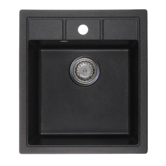 Мийка кухонна Zerix ZS-4651S-03 Чорна (ZX4564)