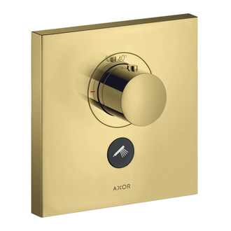 Термостат скрытого монтажа на 1 потребитель Axor ShowerSelect (цвет - полированное золото) (36716990) фото 1 Aquada.com.ua