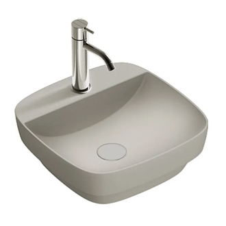 Раковина полувстраиваемая Catalano Green Lux Сolori 42 х 42 х h14 см, цвет - серый матовый 142GRLXNCS