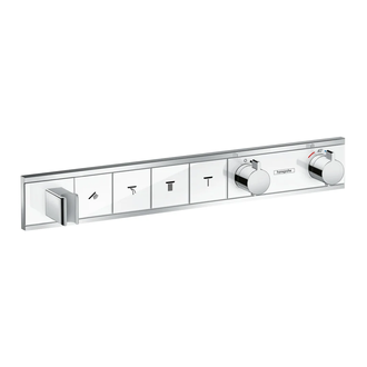 Термостат, скрытого монтажа, на 4 потребителя Hansgrohe RainSelect (цвет - хром/белый) (15357400) фото 1 Aquada.com.ua