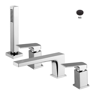 Змішувач для ванни Fima Carlo Fit до борту, чорний (F3394NS)