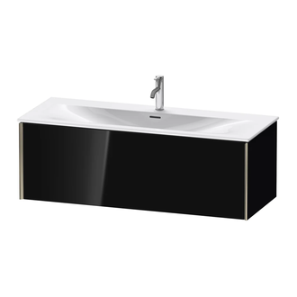 Тумба подвесная под раковину Duravit XViu 121 x 48 см, чёрный глянцевый (XV40360B140) фото 1 Aquada.com.ua